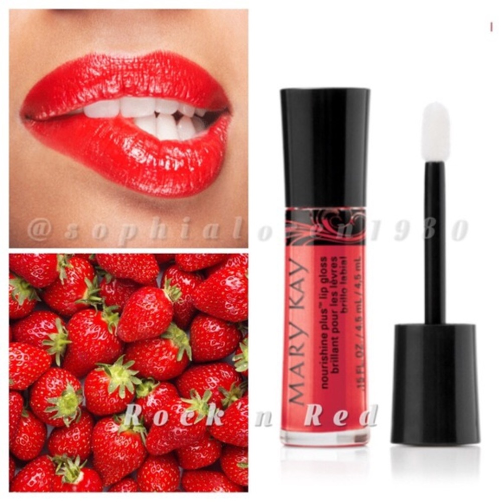 Mary Kay NouriShine Plus Lip Gloss Rock N  Red - Picture 3 of 16